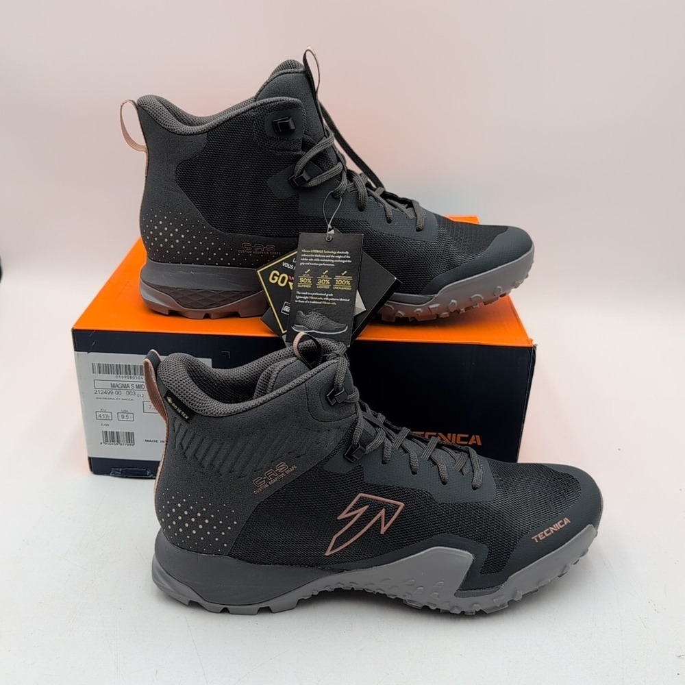 NEW Tecnica Magma GTX Women's 9.5 Goretex Shoes Grey Shadow‎ Piedra Midway Bacca